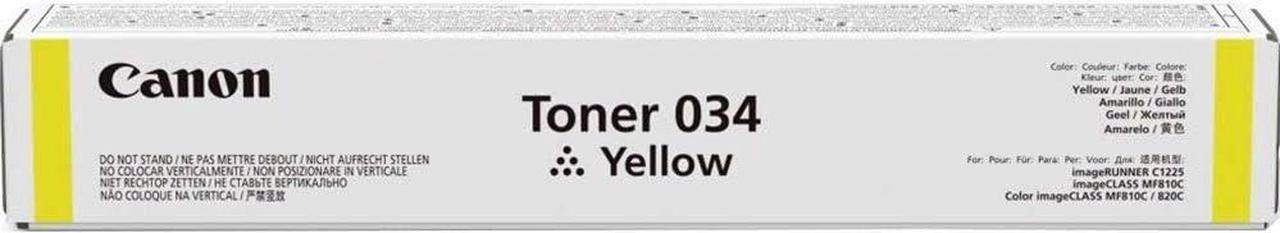 Genuine Canon Toner Cartridge 034 - Yellow