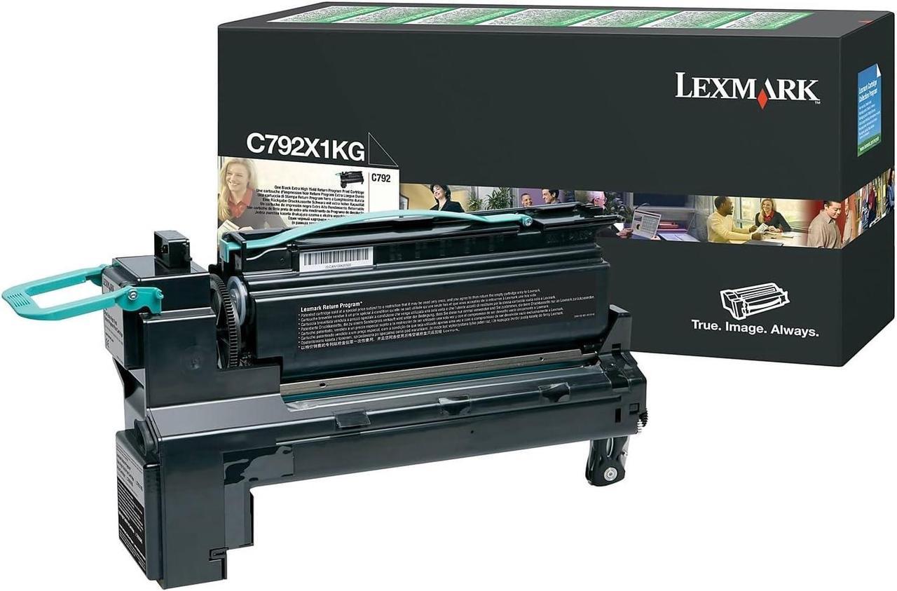 Lexmark C792X1KG Extra High Yield Return Program Toner Cartridge,Black