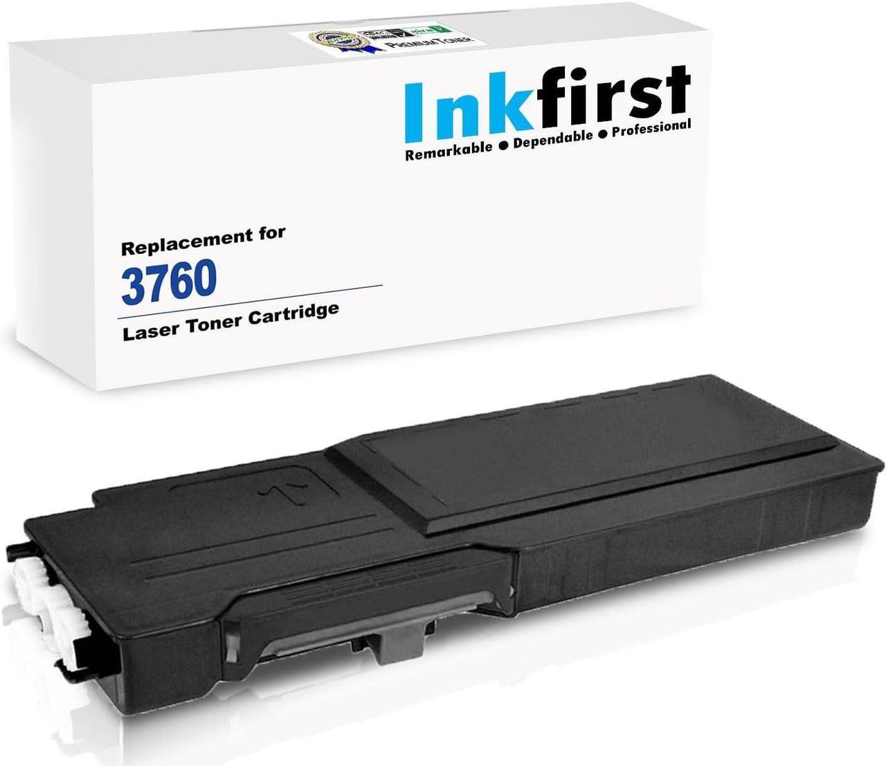 Inkfirst® Black Toner Cartridge 331-8429 4CHT7 W8D60 Compatible Remanufactured for Dell C3760n C3760dn C3765dnf Black