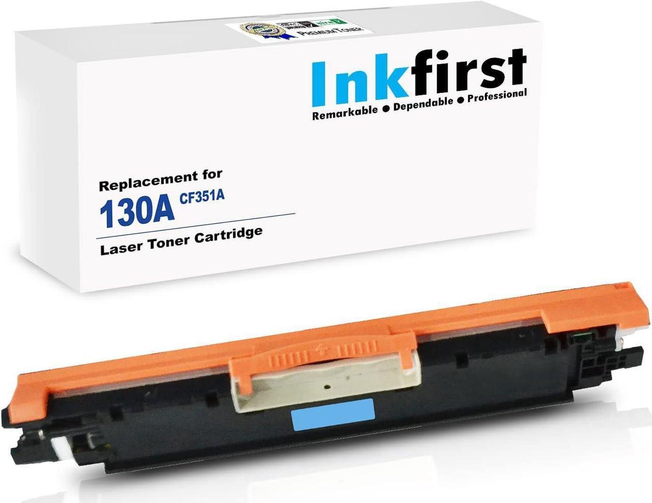 Inkfirst Compatible Cyan Toner Cartridge Replacement for HP CF351A 130A Color Laserjet Pro MFP M177fw M176