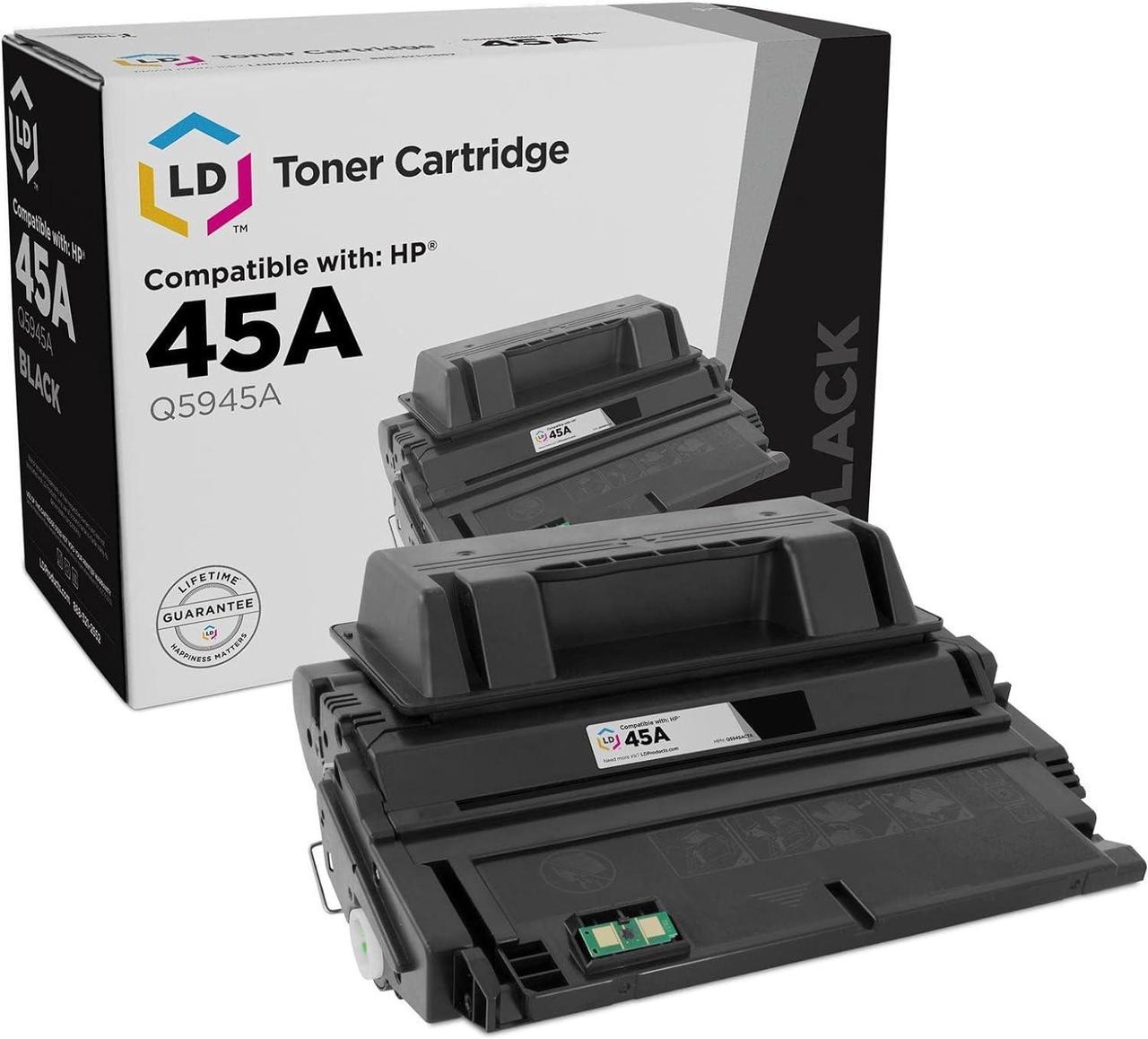 LD Compatible Toner Cartridge Replacement for HP 45A Q5945A (Black)