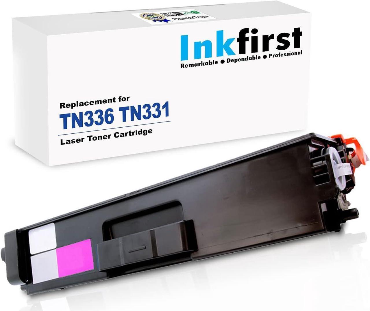 Inkfirst Magenta Toner Cartridge TN331M TN336M (TN-331 TN336 M) Compatible Remanufactured for Brother TN331 TN336 Magenta HL-L8350CDW HL-L8350CDWT MFC-L8600CDW MFC-L8850CDW HL-L8250CDN