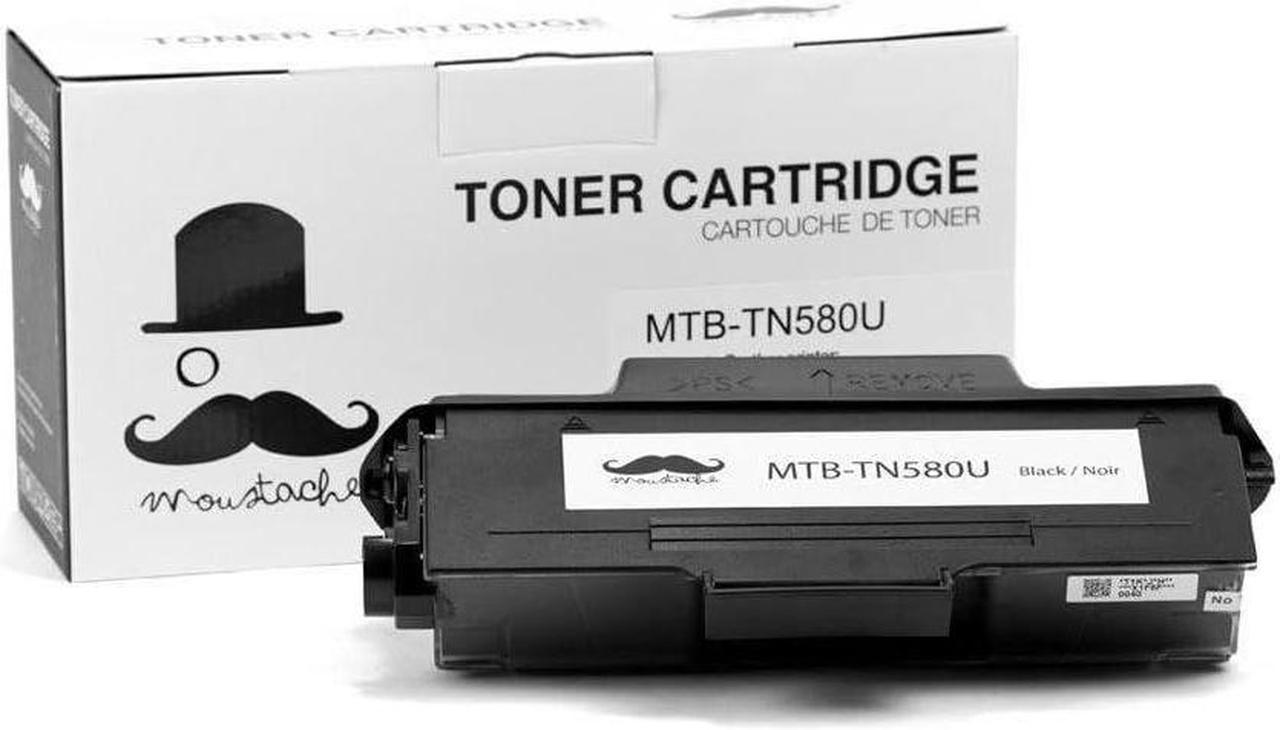 Moustache Compatible Brother TN550 TN580 BK Toner Cartridge for DCP-8060 DCP-8065 HL-5200 HL-5240 HL-5250 HL-5270DN HL-5280 MFC-8460N MFC-8470DN MFC-8660DN MFC-8670DN MFC-8860DN MFC-8870DW