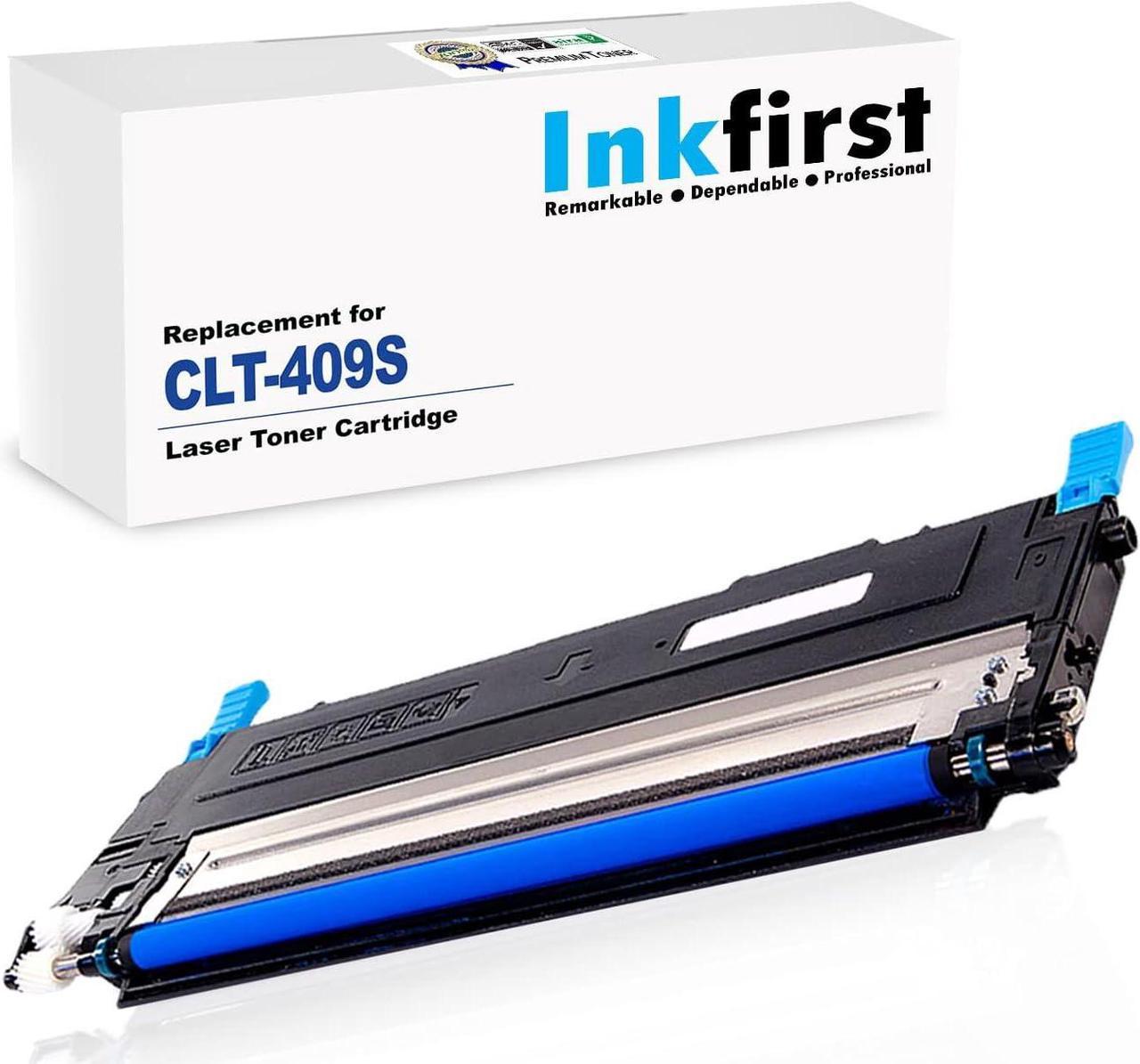 Inkfirst® High Yield Cyan Toner Cartridge CLT-C409S Compatible Remanufactured for Samsung CLP-315 Cyan CLP-310 CLP-315 CLP-315W CLX-3170 CLX-3175FN CLX-3175FW C409S 409S