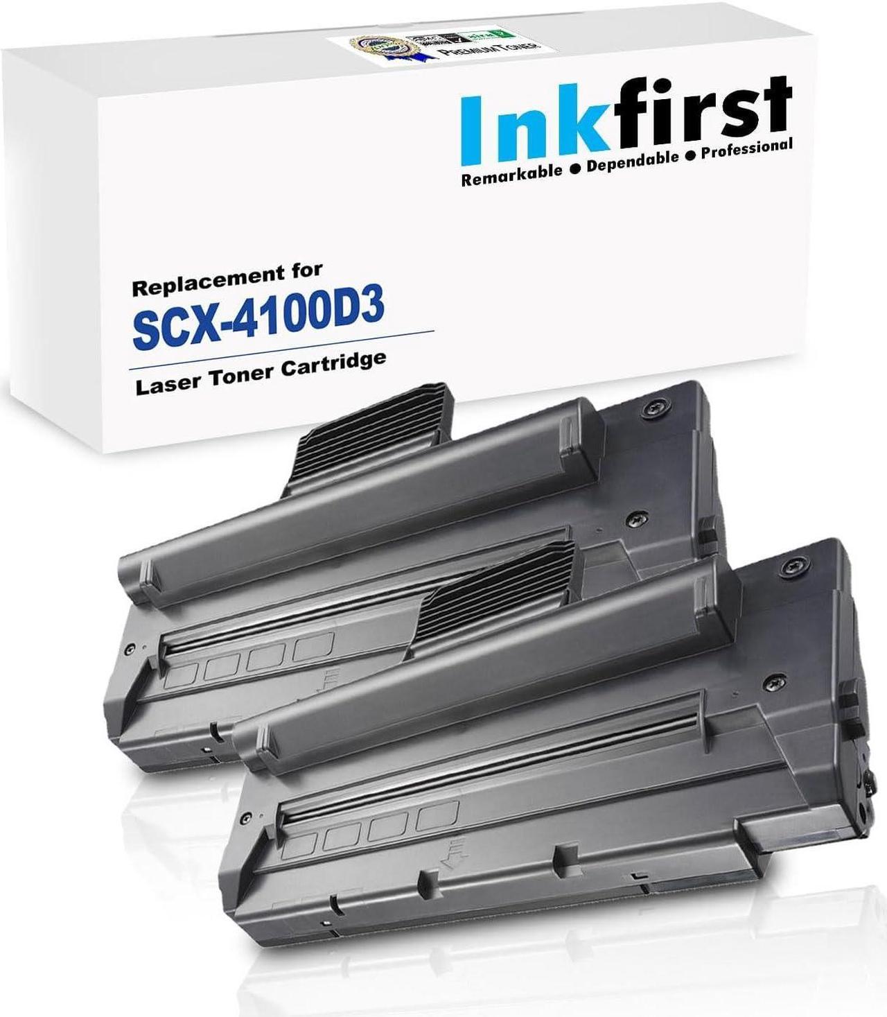 2 Inkfirst® Toner Cartridges SCX-4100D3 (SCX4100D3) Compatible Remanufactured for Samsung SCX-4100 SCX4100 Black