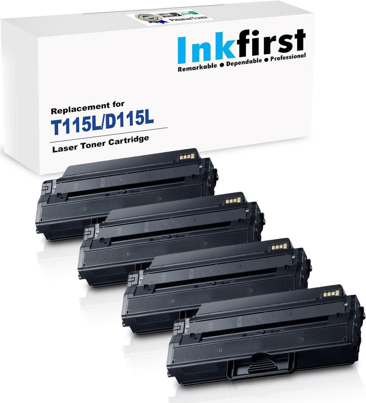 4 Inkfirst® Toner Cartridge D115L (MLT-D115L) Compatible Remanufactured for Samsung D115L Black Xpress SL-M2870 SL-M2880FW SL-M2830DW SL-M2820DW SL-M2870FW SL-M2620 SL-M2820 SL-M2670