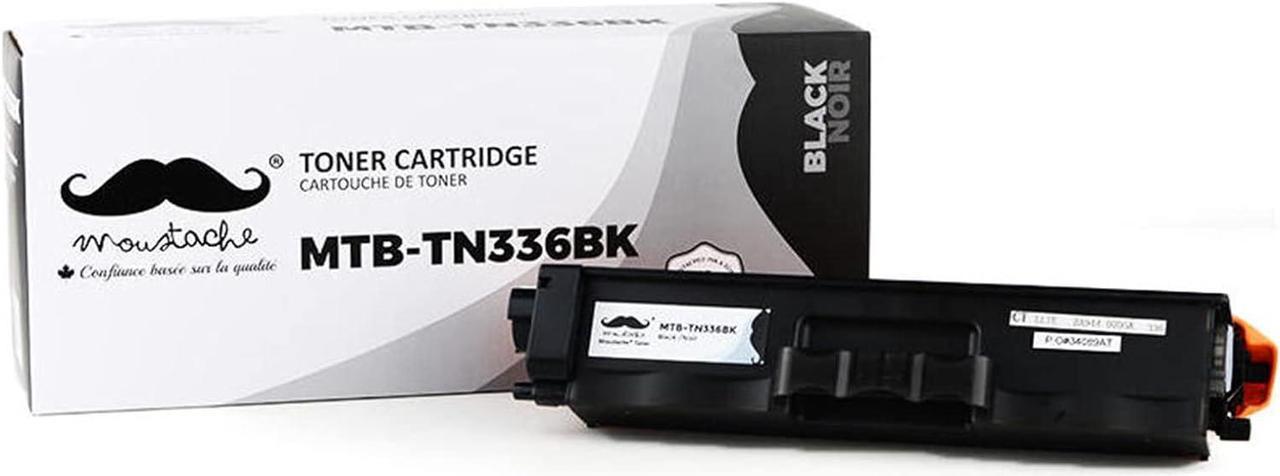 Moustache Compatible Brother TN336 TN-336 TN336BK TN331 TN331BK TN-331 Black BK Toner Cartridge Remanufactured for Brother HL-L8250CDN HL-L8350CDW HL-L8350CDWT MFC-L8600CDW MFC-L8850CDW