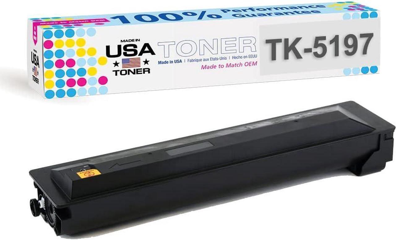 MADE IN USA TONER Compatible Replacement for Kyocera TASKalfa 306ci, 307ci, 308ci, TK-5197K, Copystar CS 306ci, CS 307ci, CS 308ci, TK-5199K (Black, 1 Cartridge)