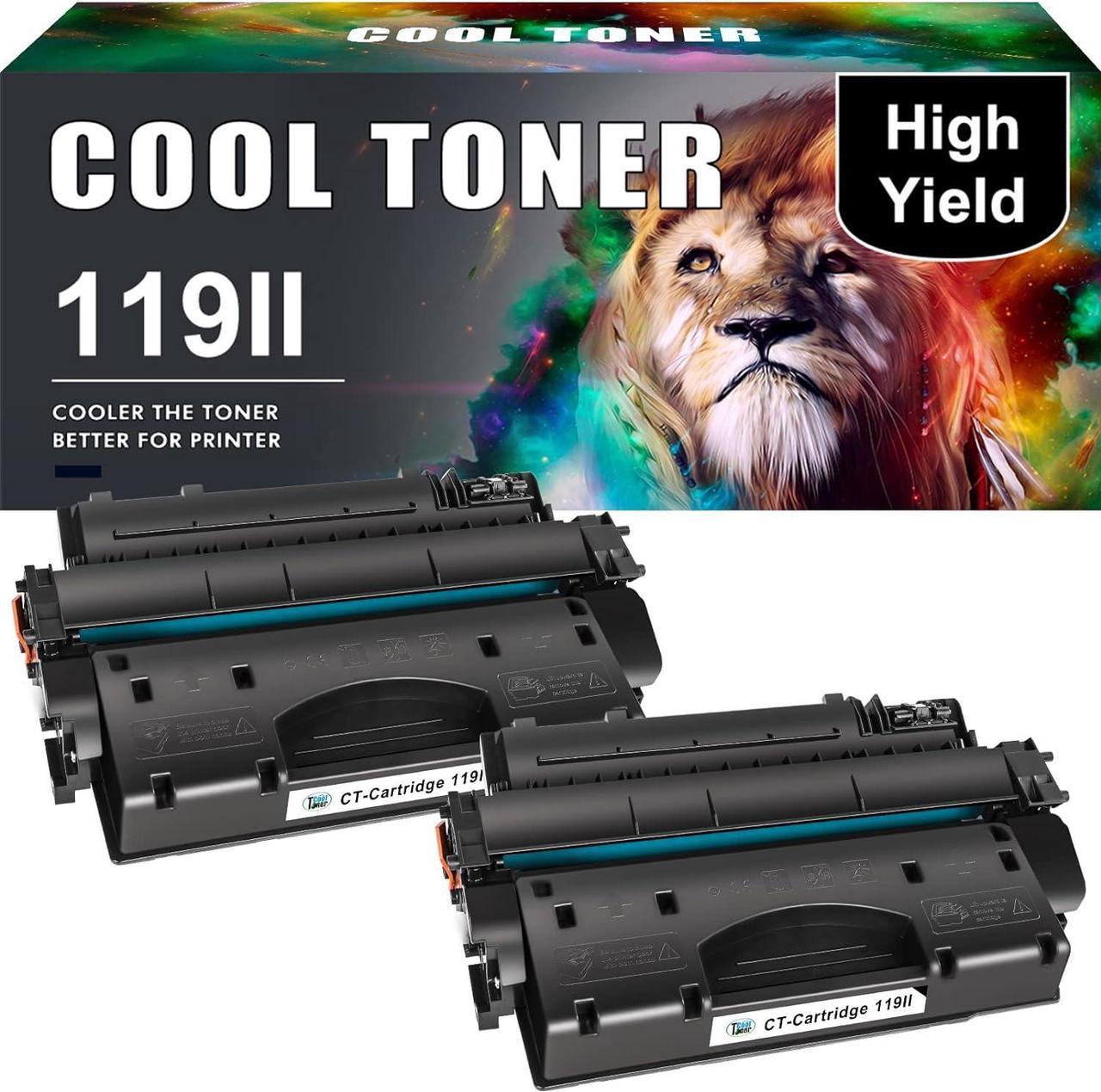 Cool Toner Compatible Toner Cartridge Replacement for Canon 119 II 119II Toner for Canon ImageClass MF6160dw MF414dw MF5950dw MF5880dn MF5850dn MF416dw LBP253dw LBP6300dn Printer (Black, 2-Pack)