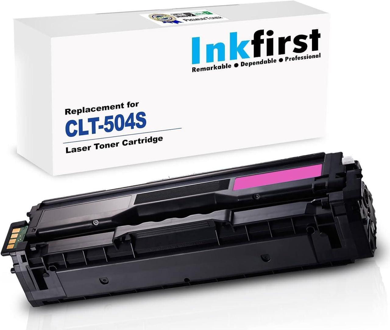 Inkfirst® Magenta Toner Cartridge CLT-M504S Compatible Remanufactured for Samsung CLP-415 Magenta CLP-415N CLP-415NW CLX-4195FW CLX-4195FN CLX-4195N 504S M504S