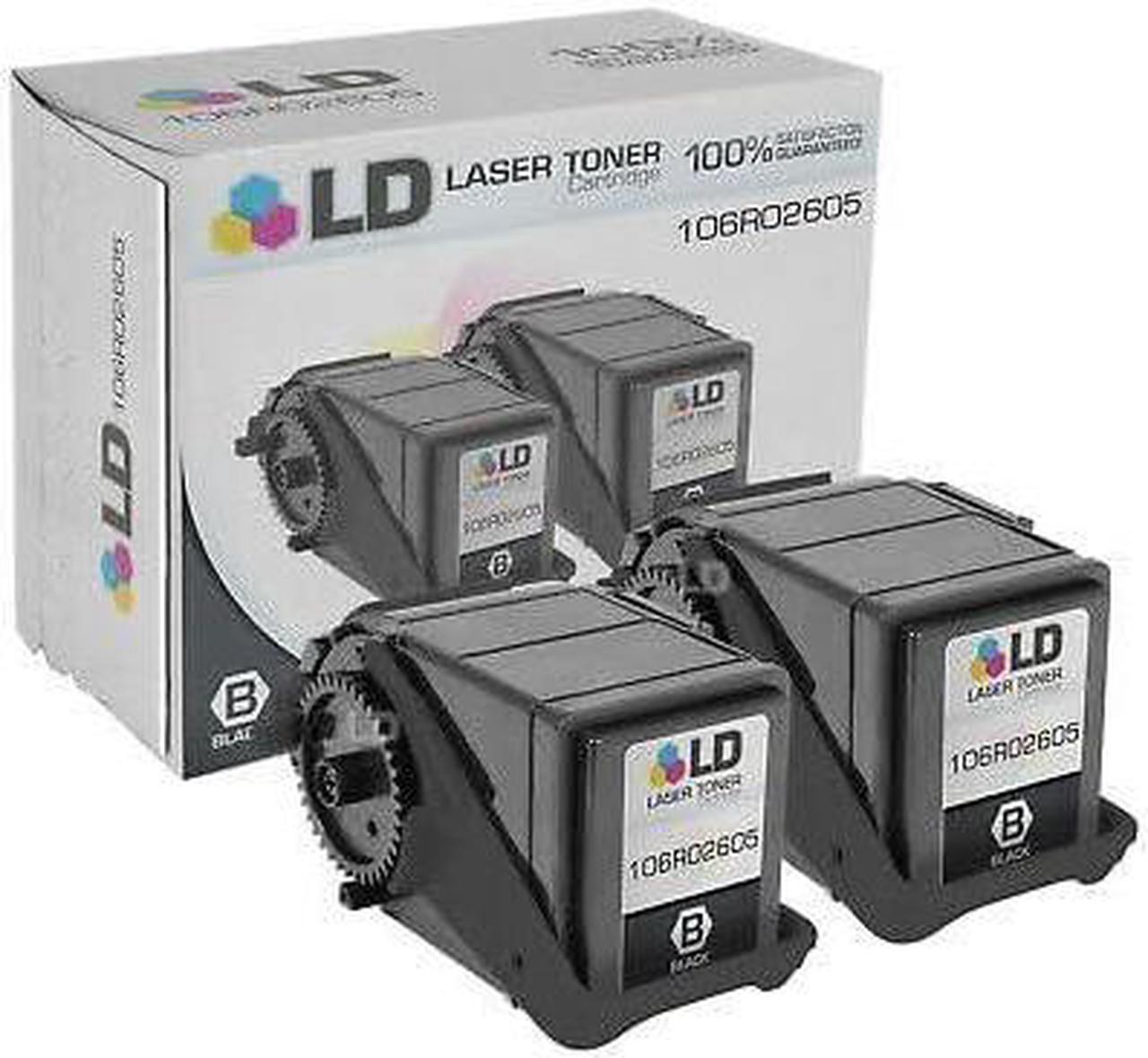 LD Products Compatible Toner Cartridge Replacement for Xerox Phaser 7100 106R02605 (Black, 2-Pack)