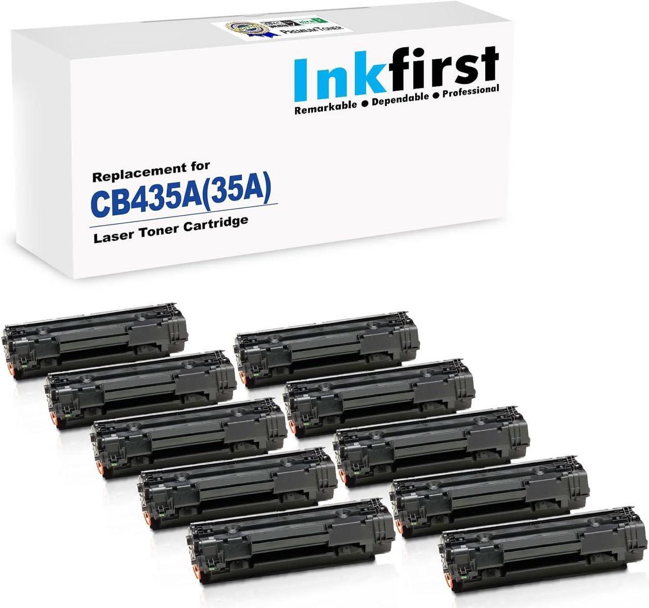 10 Inkfirst Compatible Toner Cartridges Replacement for HP CB435A / CE285A / CB436A (35A / 85A / 36A) Laserjet M1213nf M1136 M1214nfh M1137 M1216nfh M1138 M1217nfw M1139 M1219nf M1120 M1120N M1522N