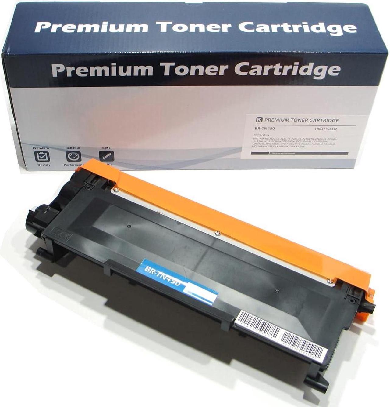 Generic 1 Pack Compatible TN450 TN 450 TN-450 TN 420 TN420 TN-420 Black Toner Cartridge for Brother HL-2280DW HL-2270DW HL-2240 MFC-7240 MFC-7860DW MFC-7460DN DCP-7065DN HL-2240D Printer