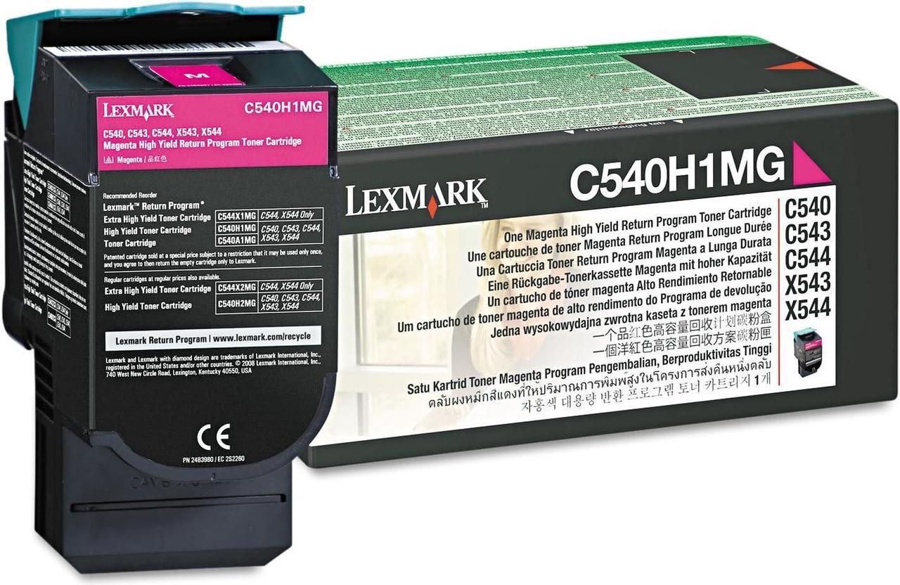 LEXMARK magenta high yield return program toner cartridge for c54x x543 x544