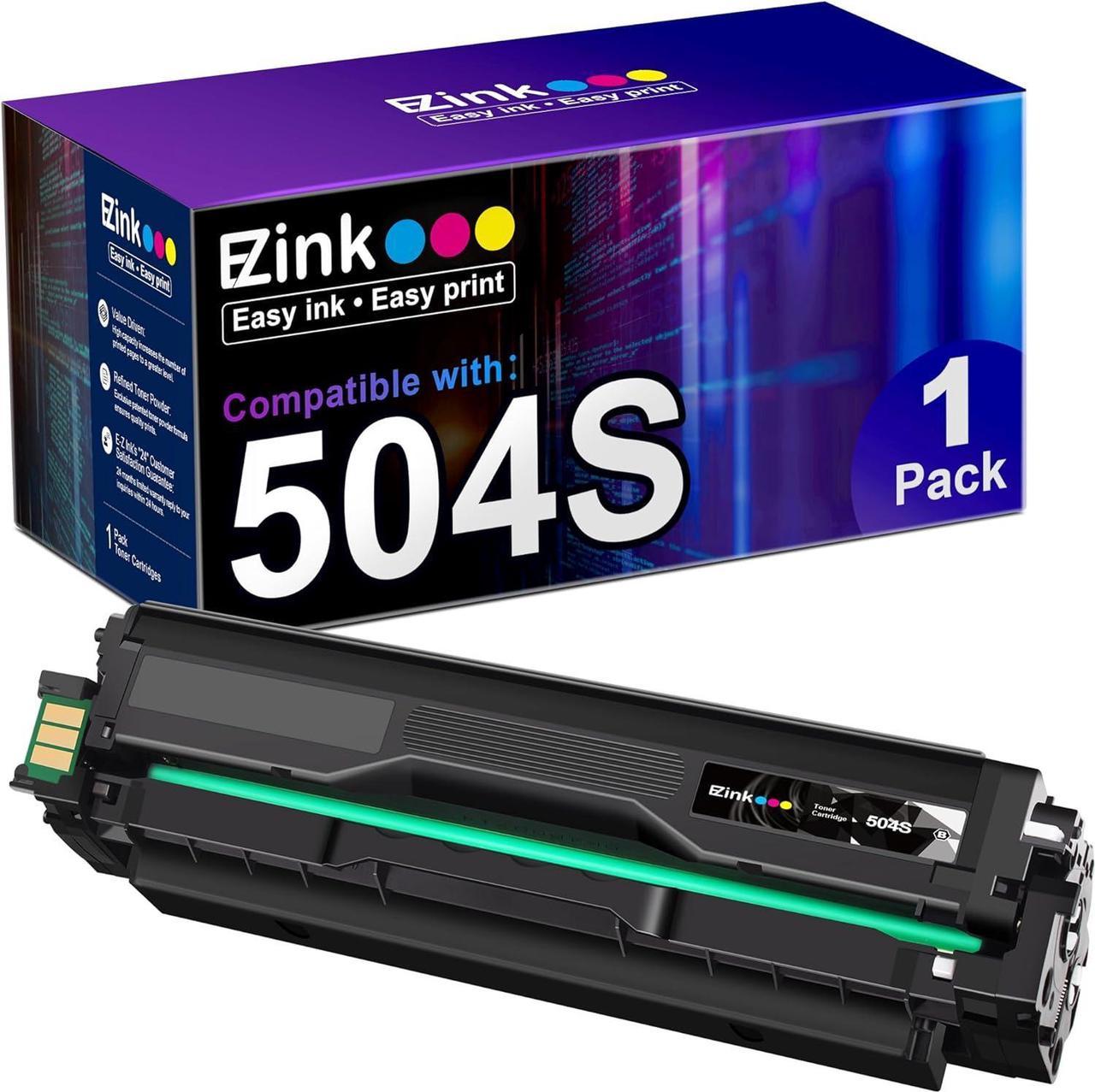 E-Z Ink (TM Compatible Toner Cartridge Replacement for Samsung 504 504S CLT-K504S CLT-504S for SL-C1860FW SL-C1810W C1860 CLP-415NW Printer Tray (1 Black)