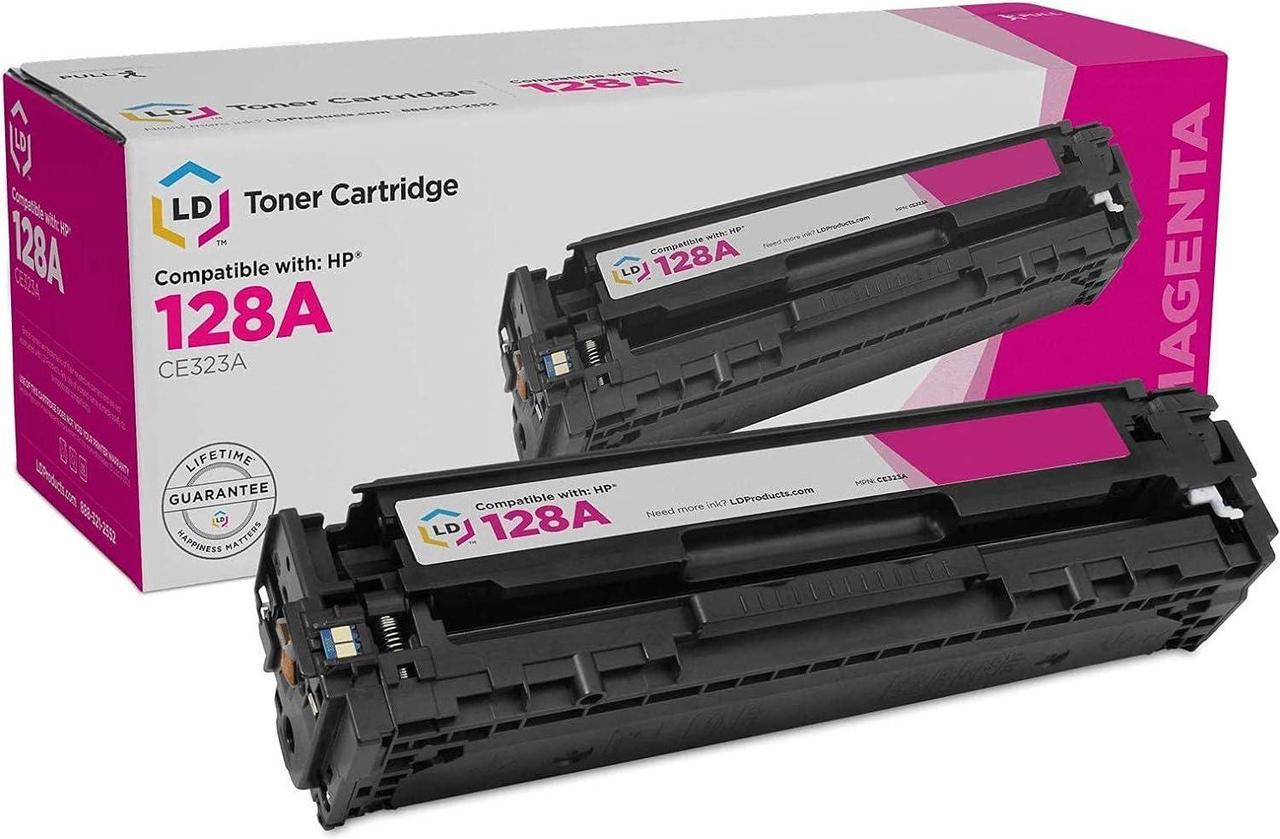 LD Products Remanufactured Toner Cartridge Replacement for 128A CE323A (Magenta)