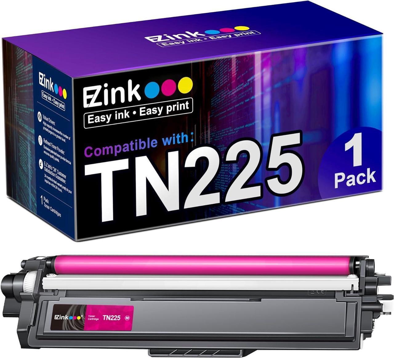 E-Z Ink (TM Compatible Toner Cartridge Replacement for Brother TN225 Magenta to Use with MFC-9130CW HL-3170CDW HL-3140CW HL-3180CDW MFC-9330CDW MFC-9340CDW HL-3180CDW DCP-9020CDN (Magenta, 1 Pack)