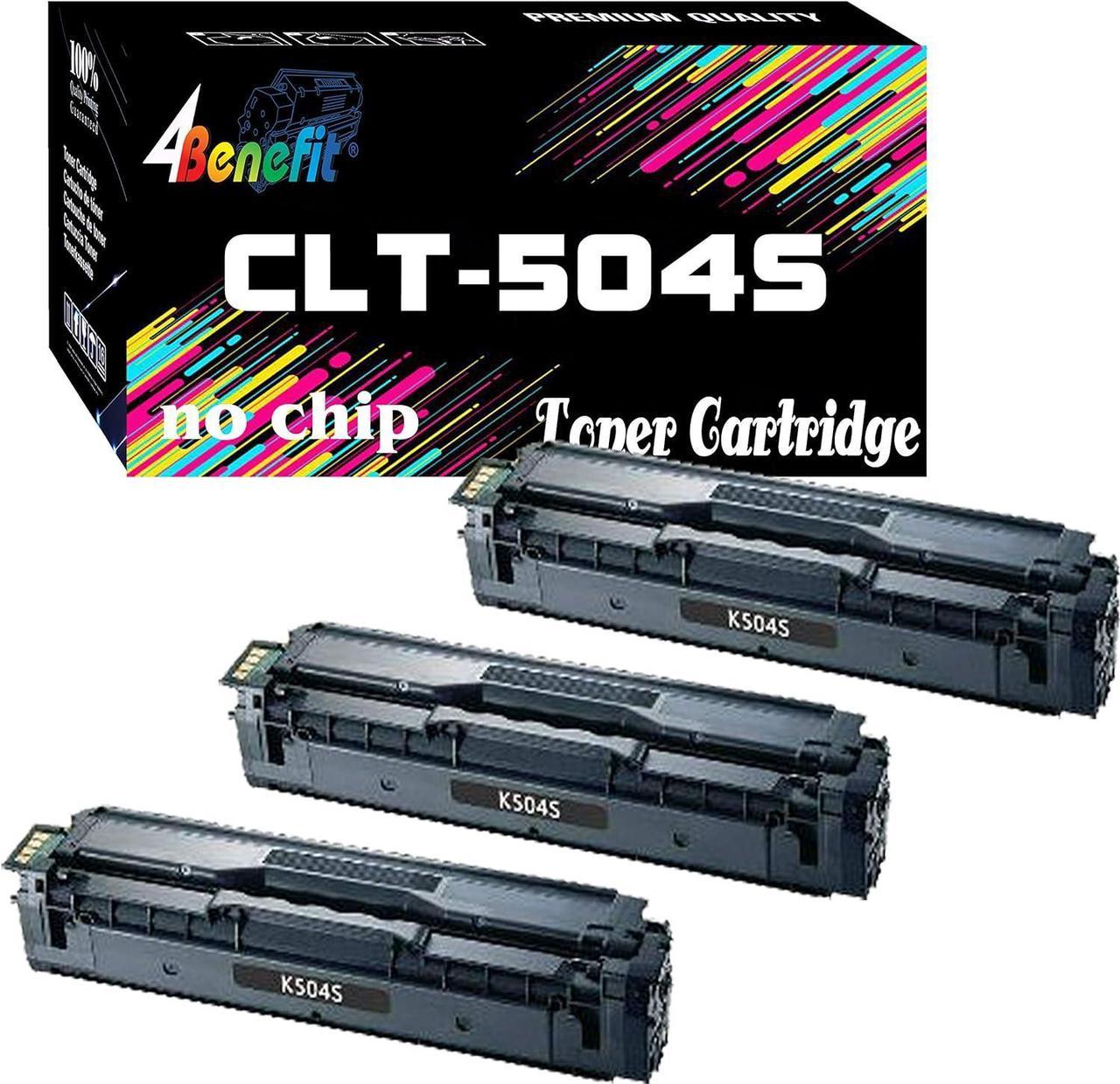 (3-Pack) Compatible Replacement 504S CLT-504S Toner Cartridge Made for Samsung Xpress C1810W C1860FW CLP-415NW CLP-470 CLP-475 CLX-4195 CLX-4195FN 4195FW Printer, by 4Benefit [3-Black CLT-K504s]