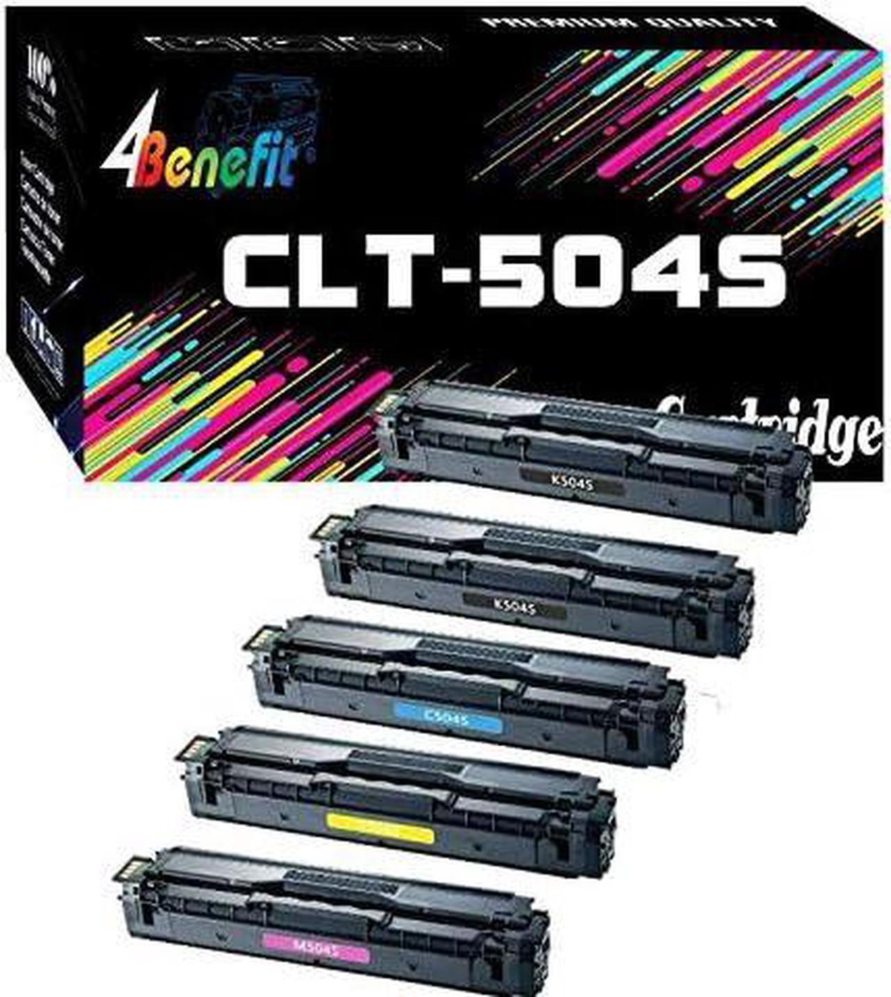 4Benefit 5 Pack Compatible Replacement 504S CLT-504S Toner Cartridge CLT504S Made for C1810W C1860FW CLP-415NW CLP-470 CLP-475 CLX-4195FN 4195FW Printer [2-Black,1-Cyan,1-Yellow,1-Magenta]