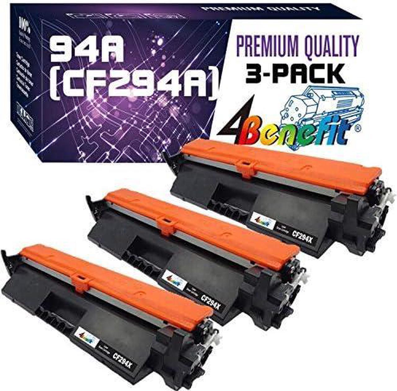 4Benefit Compatible Toner Cartridge Replacement for HP 94A CF294A to use for Laserjet Pro M118dw Laserjet Pro MFP M148dw Laserjet Pro MFP M148fdw Printer (Black, 3-Pack)