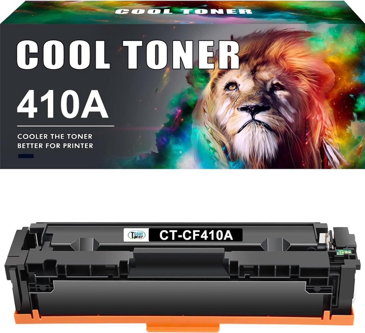 Cool Toner Compatible Toner Cartridge Replacement for HP 410A CF410A Black Toner for HP Color Laserjet Pro MFP M477fnw M477fdw M477fdn M477 Pro M452dn M452nw M452dw M452 M377DW Printer Toner-1 Pack