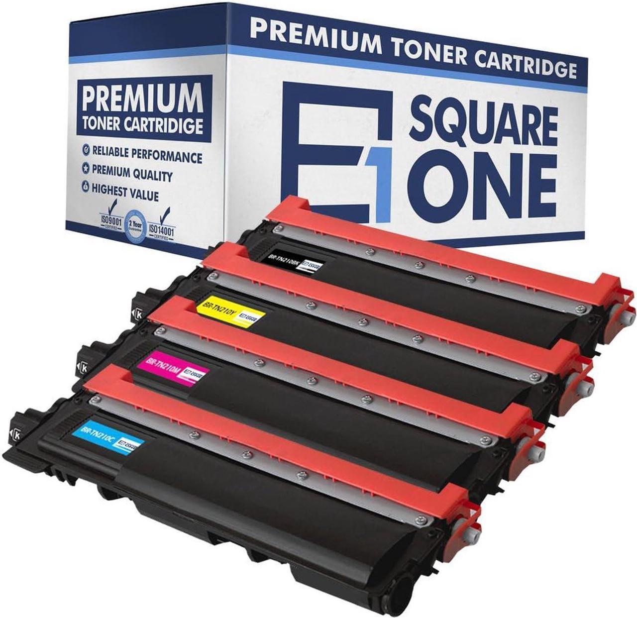 eSquareOne Compatible Toner Cartridge Replacement for TN210BK TN210C TN210M TN210Y (Black, Cyan, Magenta, Yellow)