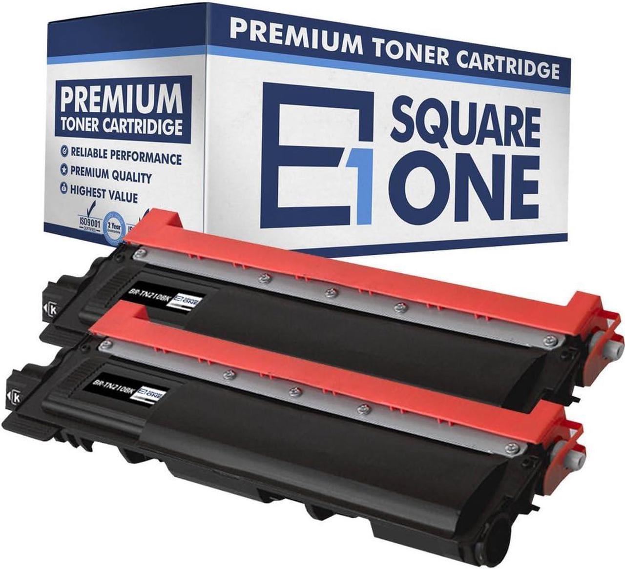 eSquareOne Compatible Toner Cartridge Replacement for TN210BK (Black, 2-Pack)