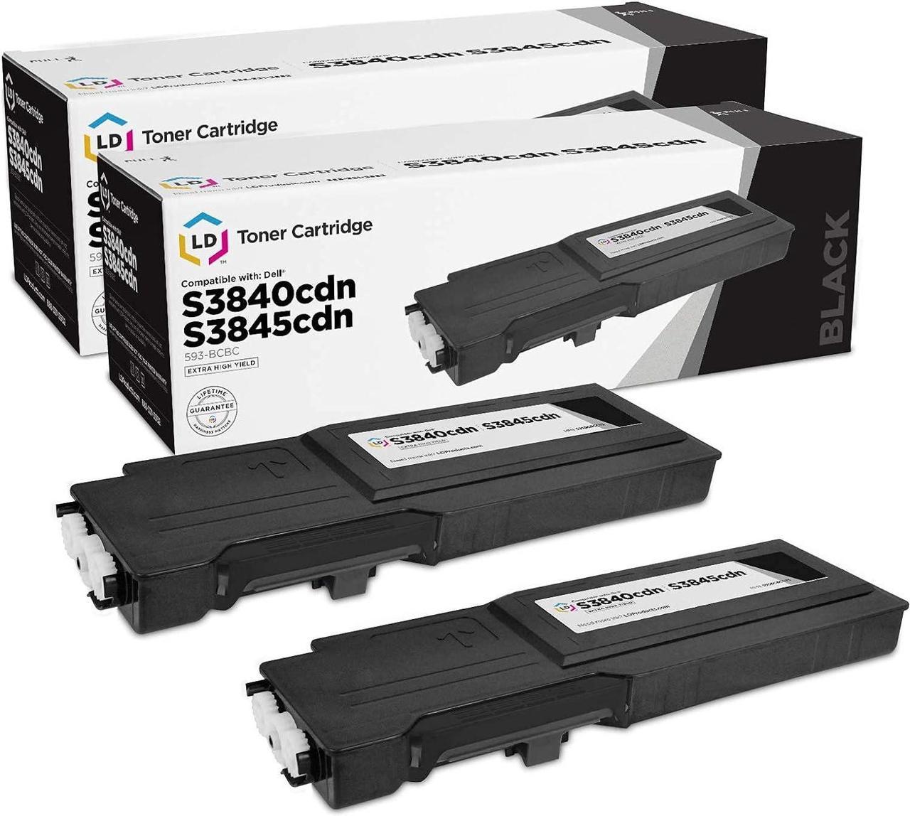 LD Compatible Toner Cartridge Replacement for Dell 593-BCBC 1KTWP Extra High Yield (Black, 2-Pack)