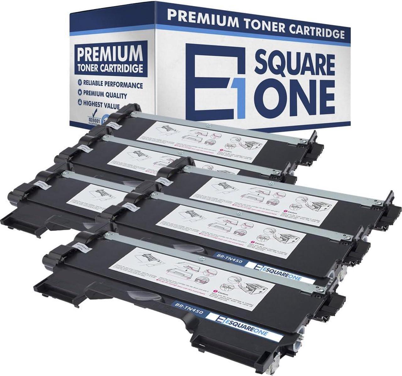 eSquareOne Compatible High Yield Toner Cartridge Replacement for Brother TN420 TN450 (Black, 6-Pack)