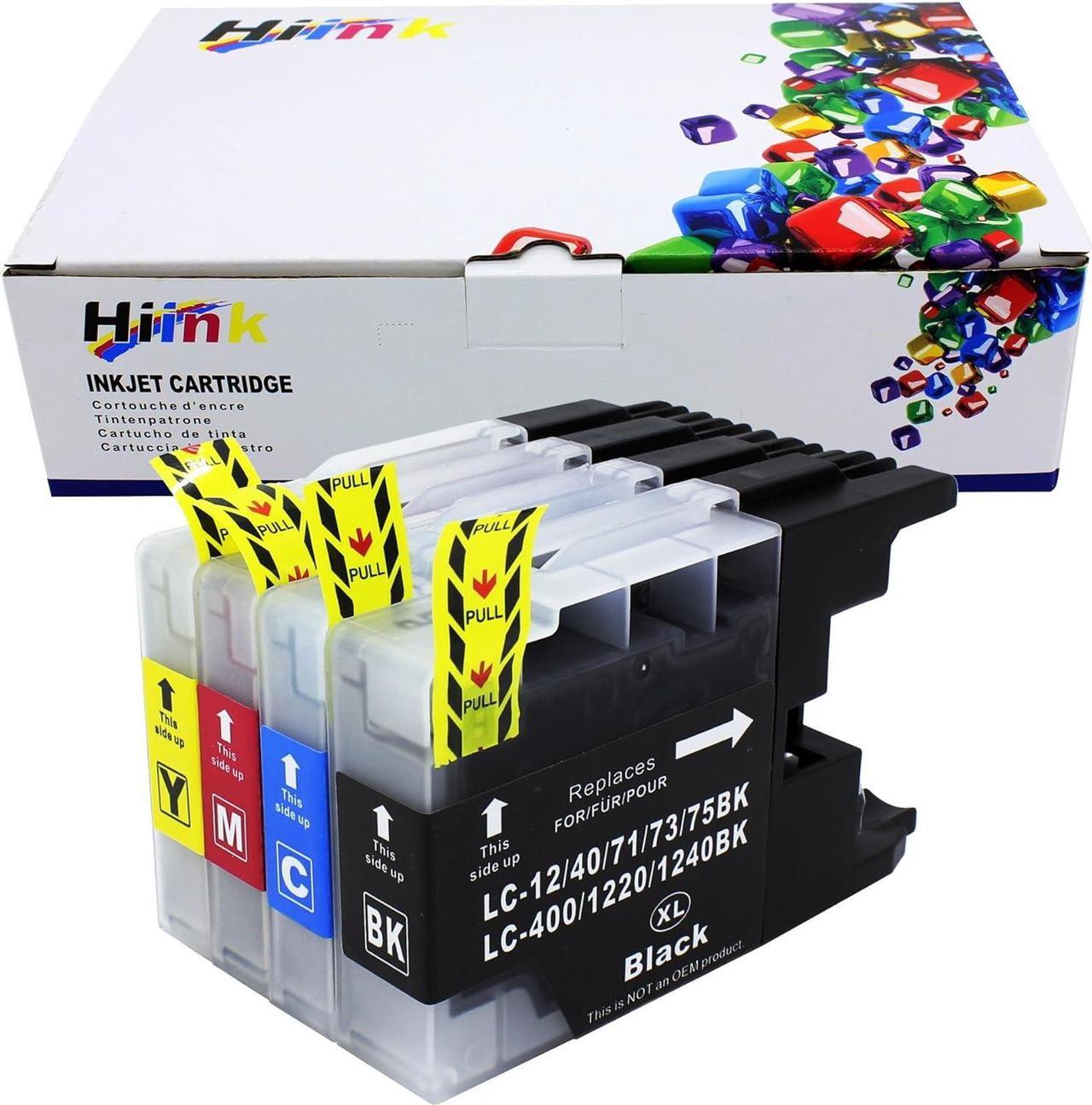 Hi Ink 4 Pack Compatible LC71 LC75XL High Yield Ink Cartridge Replackement For Brother LC71 LC75 LC75XL ink Cartridges