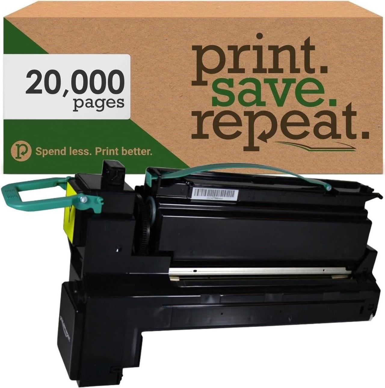 Print.Save.Repeat. Lexmark C792X1YG Yellow Extra High Yield Remanufactured Toner Cartridge for C792 [20,000 Pages]