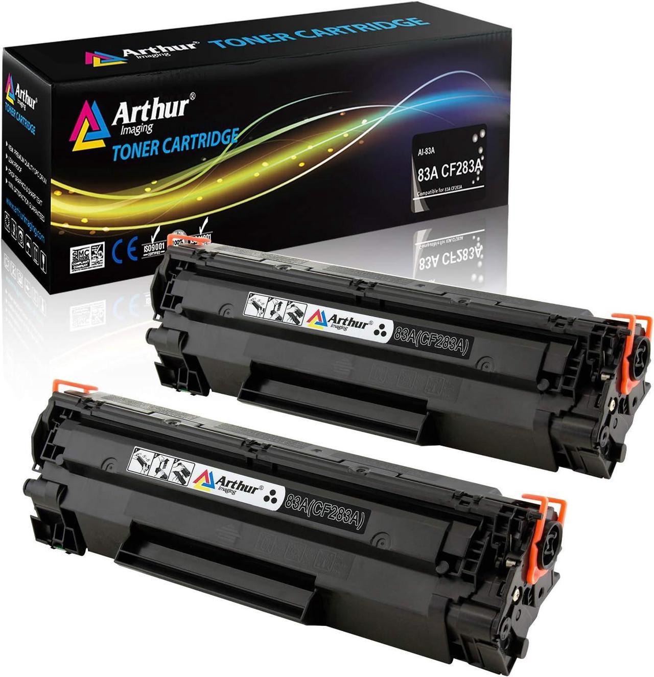 Arthur Imaging Compatible Toner Cartridge Replacement for HP CF283A (HP 83A) (Black, 2-Pack)