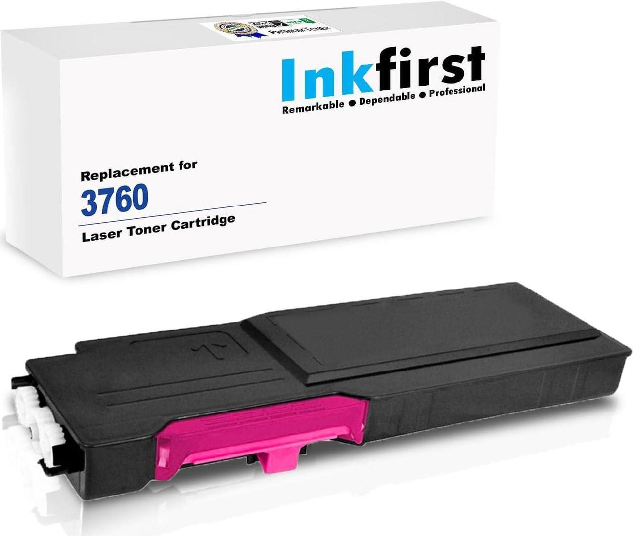 Inkfirst® Magenta Toner Cartridge 331-8431 40W00 XKGFP Compatible Remanufactured for Dell C3760n C3760dn C3765dnf Magenta