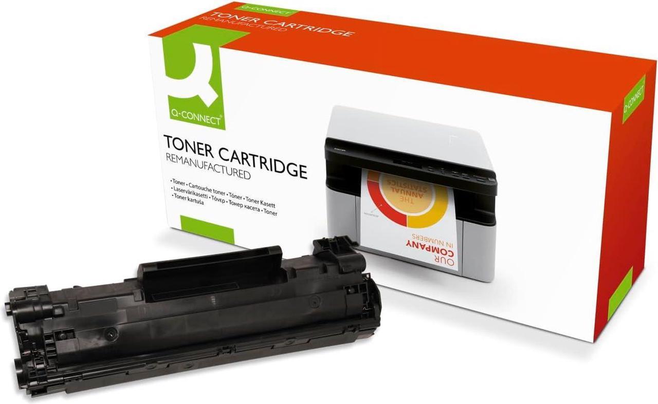 Q-Connect Compatible Toner for Canon 728 Toner Cartridge, Black