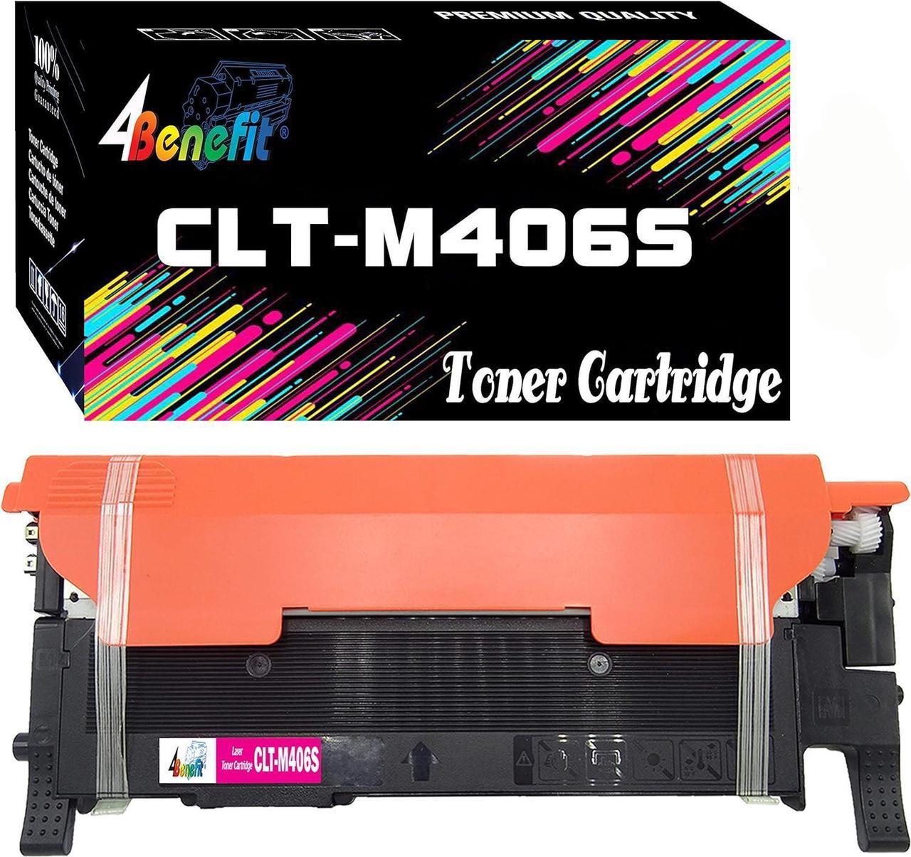 4Benefit Magenta Compatible toner cartridge for Samsung CLP-365 Toner Cartridges (CLT-406S) for Samsung K406S/C406S/M406S/Y406S 406S