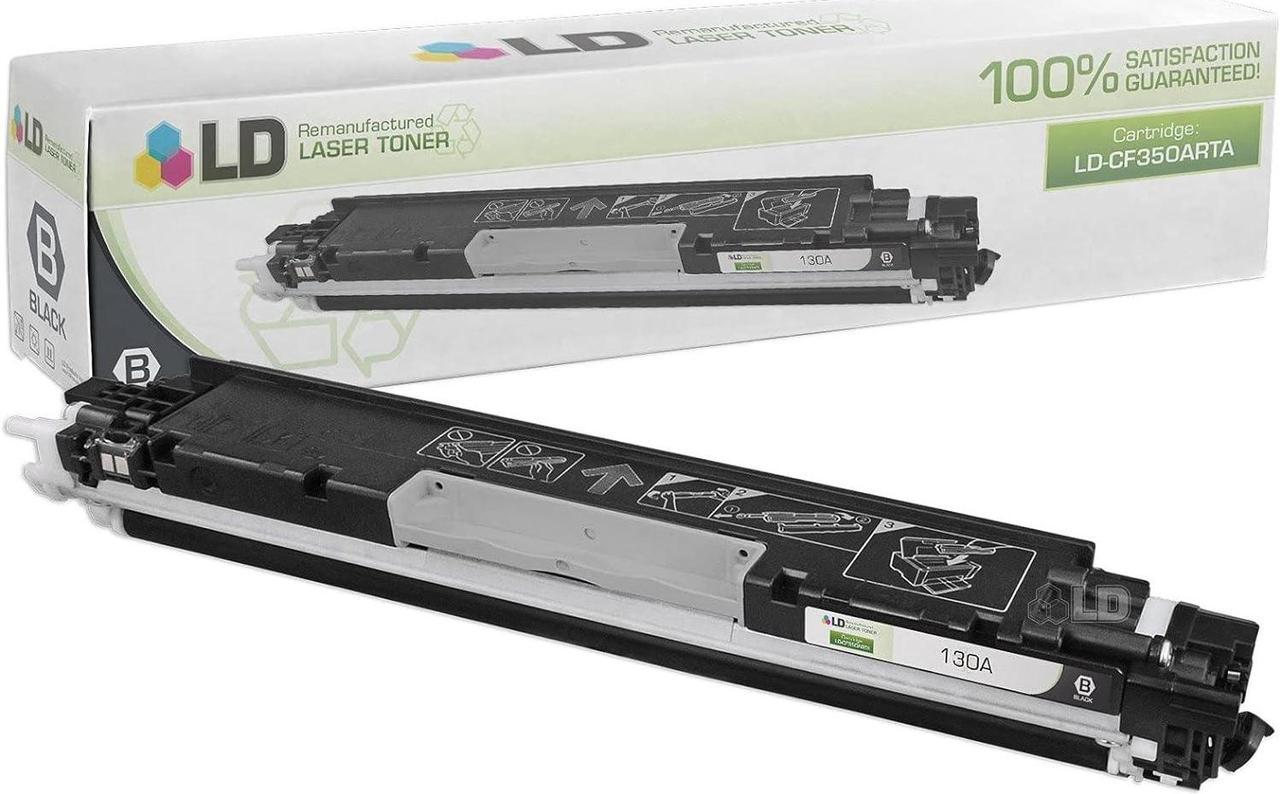 LD Remanufactured Toner Cartridge Replacement for HP 130A CF350A (Black)