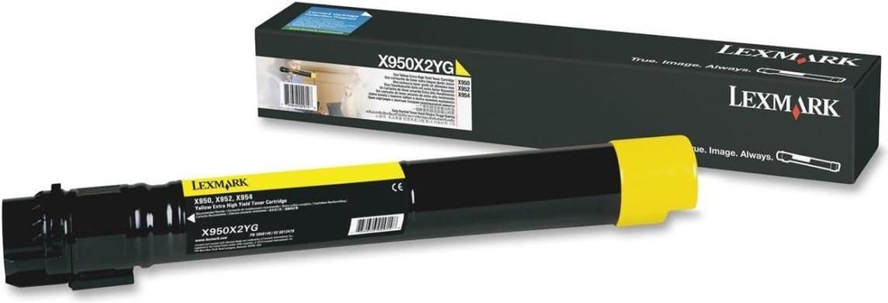 Lexmark X950X2YG OEM Toner - X950 X952 X954 High Yield Yellow Toner (22000 Yield) - Lexmark X950X2YG