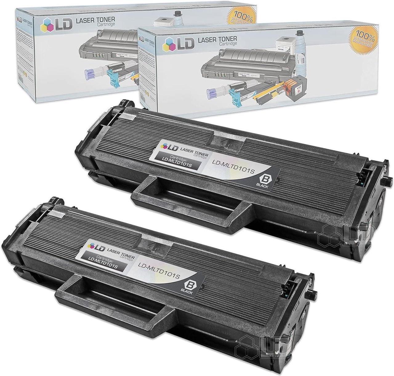 LD Compatible Samsung MLT-D101S Set of 2 Black Laser Toner Cartridges