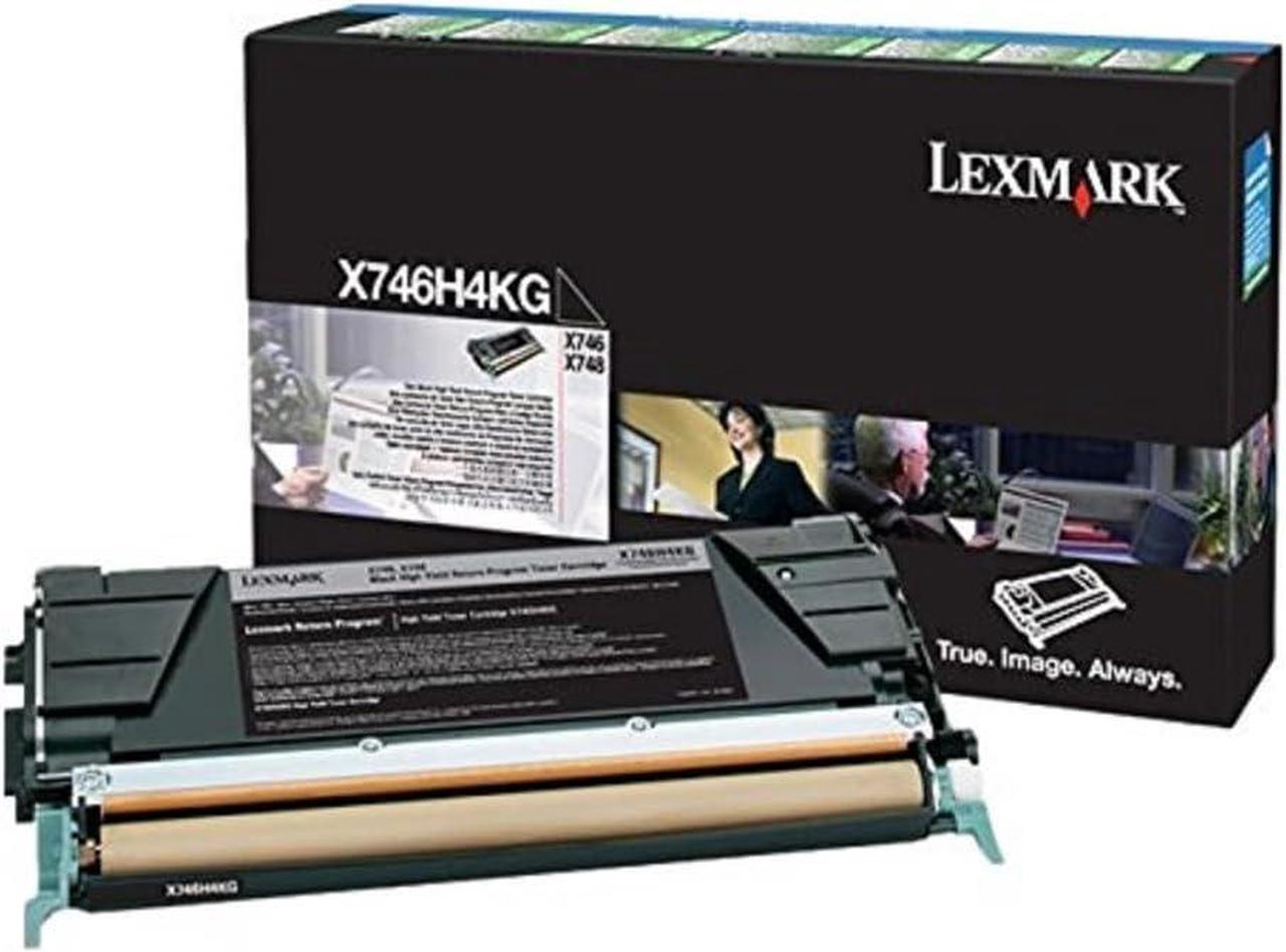 X746H4KG Black 12000 Page Yield Toner Cartridge for Lexmark X746 and X748 Printers