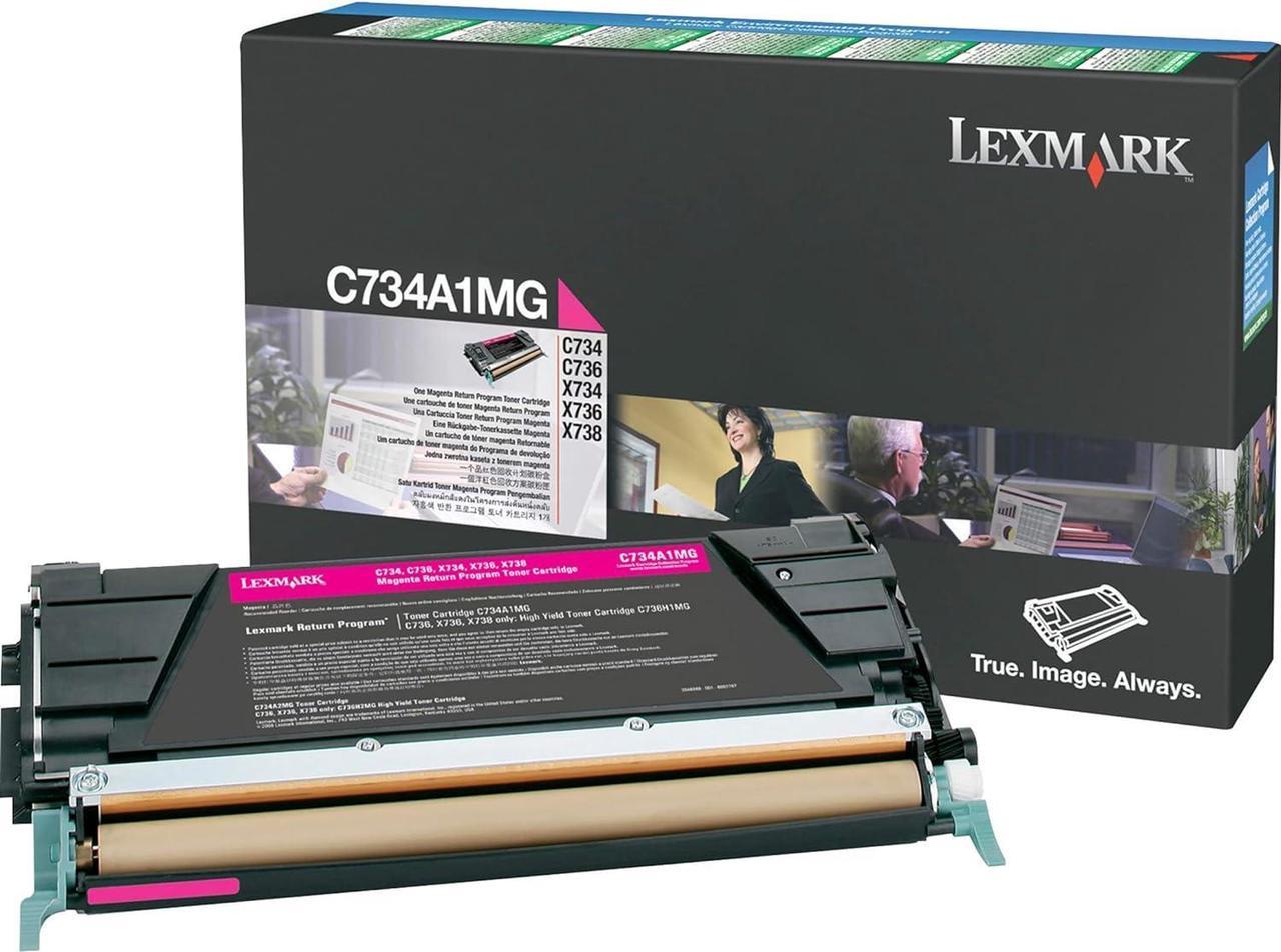 Lexmark C734A1MG Magenta Toner Cartridge