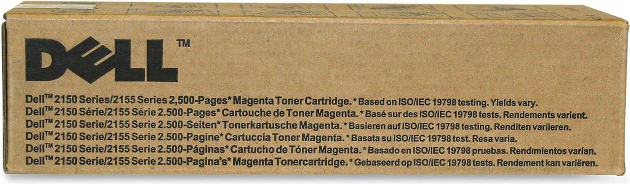 Dell 8WNV5 331-0717 2150 2155 Laser Toner Cartridge (Magenta) in Retail Packaging