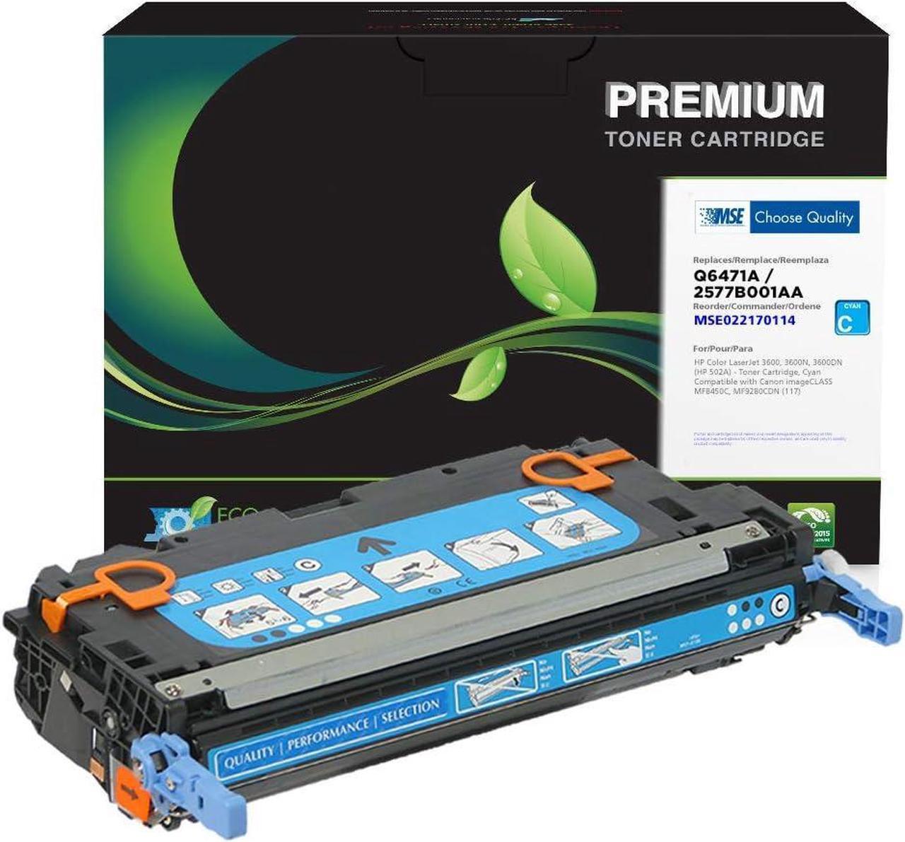 MSE MSE022170114 Remanufactured Toner Cartridge for HP 502A Cyan