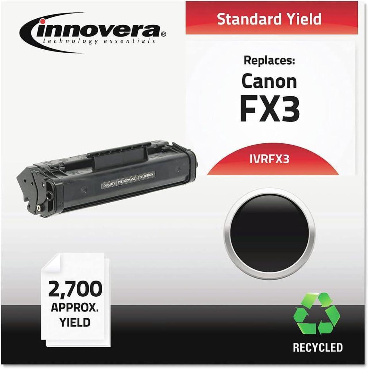 Innovera IVRFX3 2700 Page-Yield Remanufactured Replacement for Canon FX-3 Toner - Black