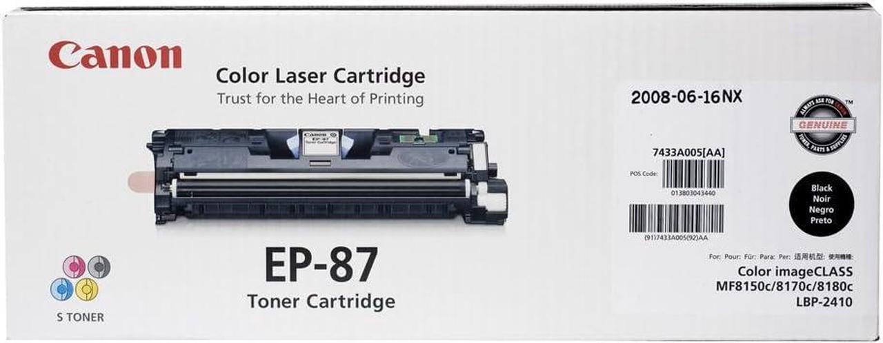 Canon Genuine EP-87 Black Toner Cartridge