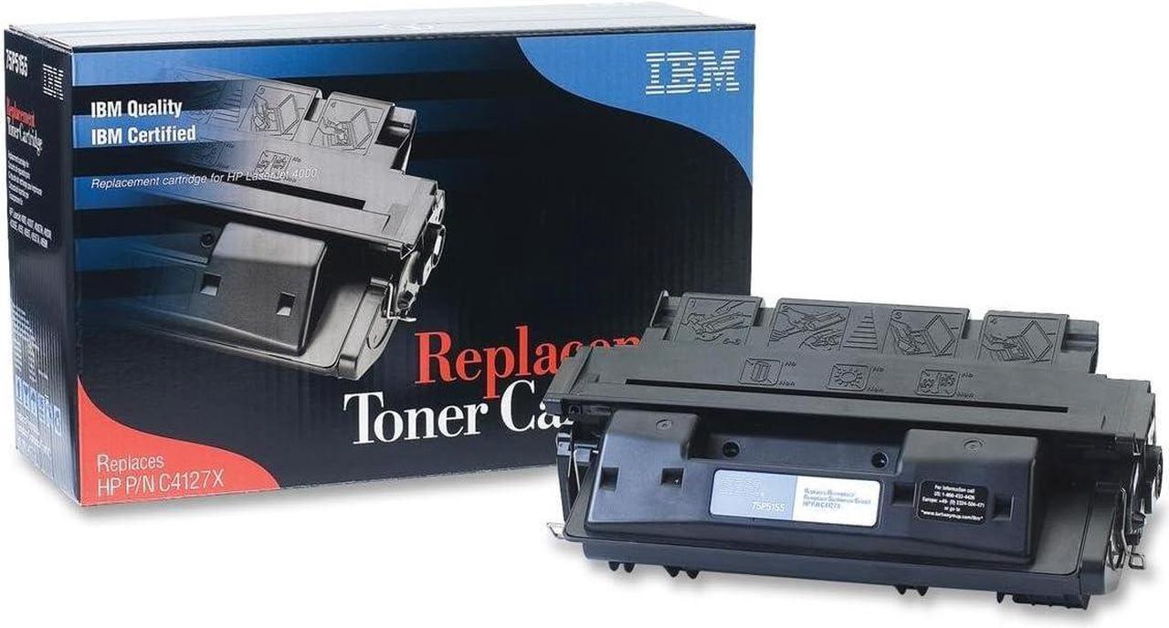 IBM C4127X Replacement (75P5155) Toner Laser Cartridge, Replaces HP C4127X, 27X, High Quality, Lower Cost Alternative to HP Brand, Certified by IBM, 2 Year Manufacturer Warranty