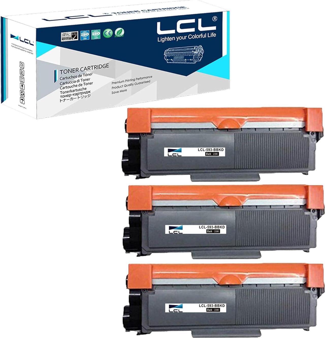 LCL Compatible for Dell 593-BBKD P7RMX (3-Pack Black) Toner Cartridge for DELL E310DW E514DW E515DN E515DW