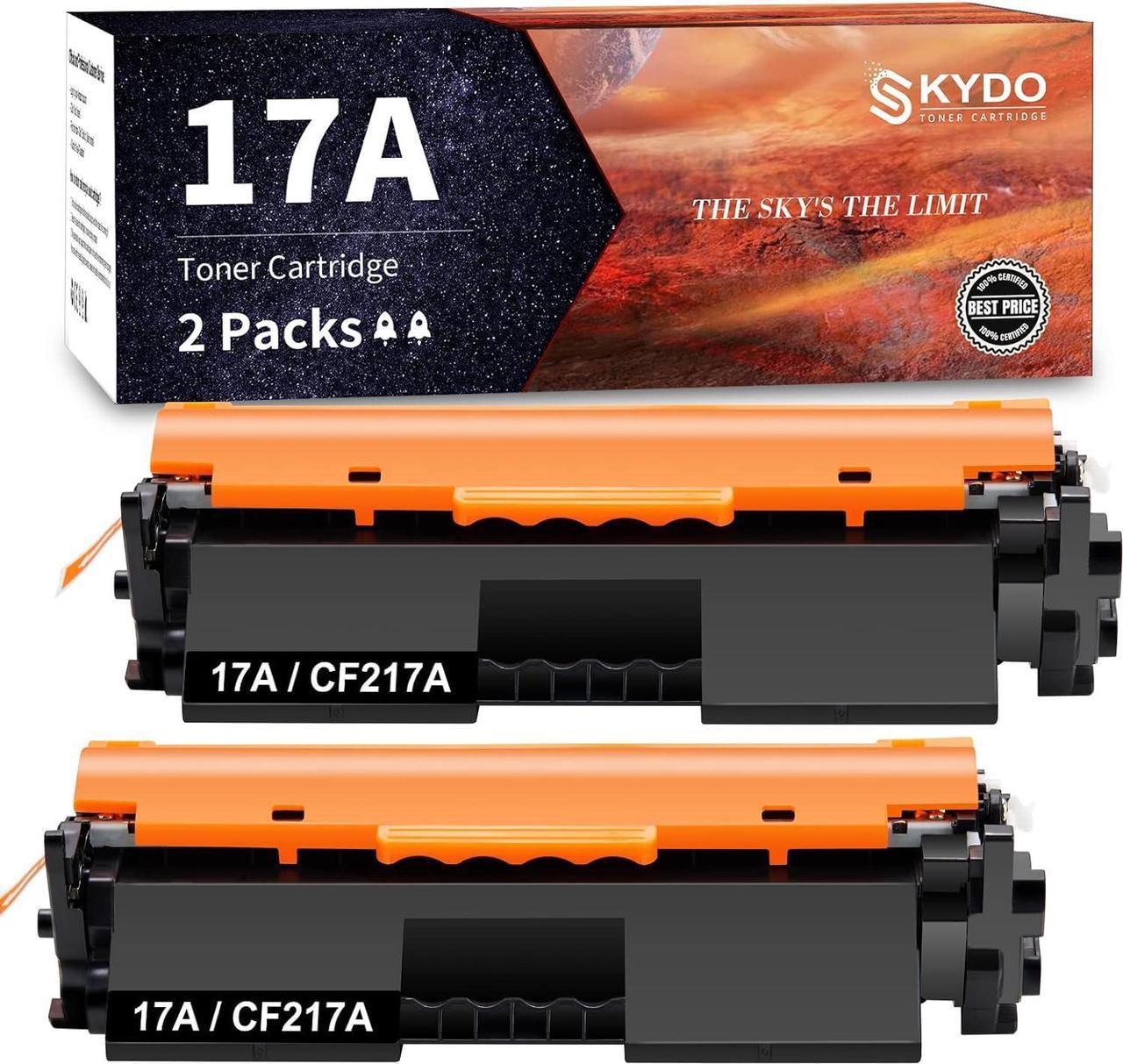 2PK [Latest Chip] CF217A 17A Black Toner Cartridge Replacement for HP 17A CF217A M102w Toner Work with Laserjet Pro M102w M130nw M130fw M130fn M102a M130a Pro MFP M130 M102 Printer Toner (2 Black)