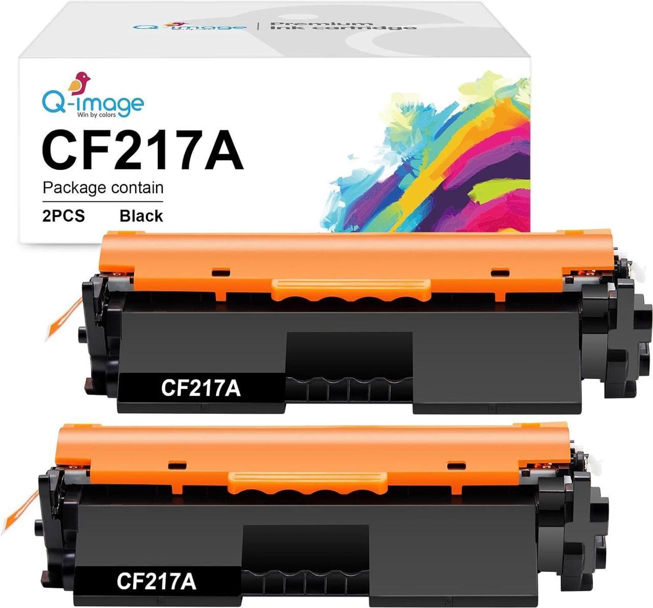 CF217A 17A Black Toner Cartridge Replacement for HP 17A CF217A M102w Toner Work with Laserjet Pro M102w M130nw M130fw M130fn M102a M130a Pro MFP M130 M102 Printer Toner (2 Black)