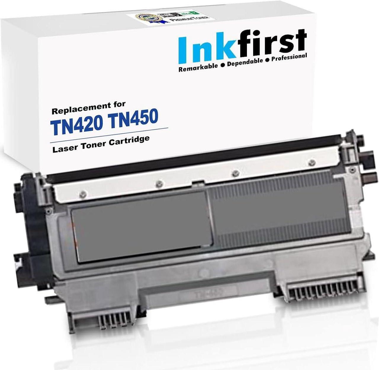 Inkfirst Toner Cartridge TN-420 (TN420) TN-450 (TN450) Compatible Remanufactured for Brother TN-420 TN-450 Black HL-2220 HL-2230 HL-2240 HL-2240D HL2270DW HL-2280DW DCP-7060D DCP-7065DN MFC-7360N MFC