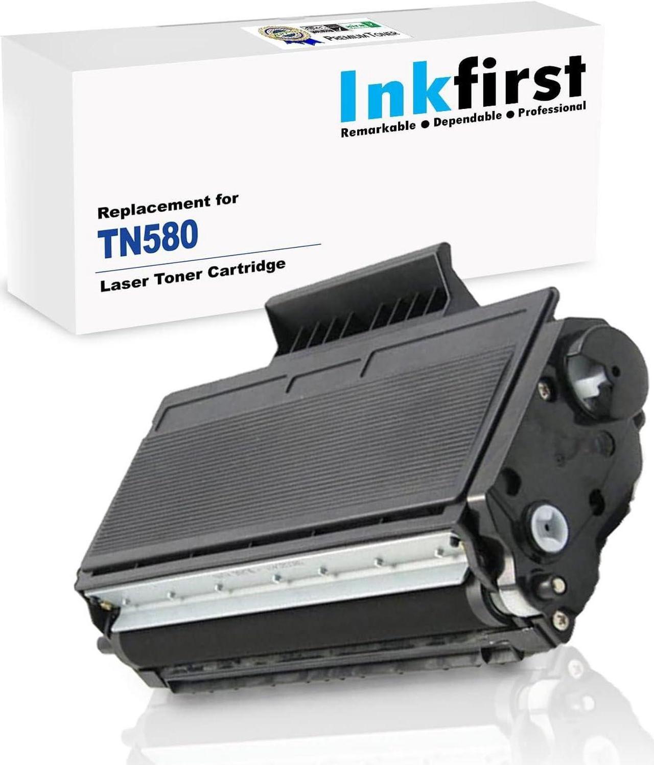 High Yield Inkfirst Toner Cartridge TN-580 (TN580) Compatible Remanufactured for Brother TN-580 Black DCP-8060 DCP-8065 DCP-8065DN MFC-8460N MFC-8660DN MFC-8670DN MFC-8860DN MFC-8860N MFC-8870WN HL-5